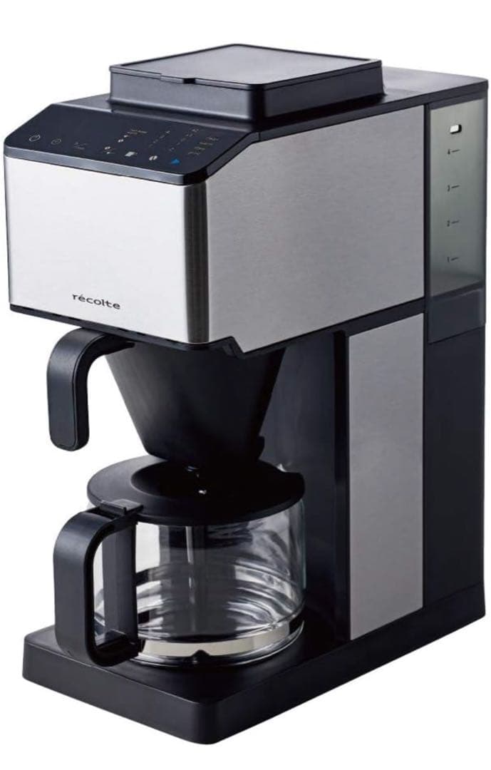 新品未使用　レコルト　コーン式全自動コーヒーメーカー(外箱一部破れあり)