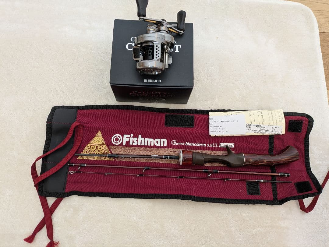 シマノカルカッタコンクエストBFS　フィッシュマンブランシエラ3.9UL