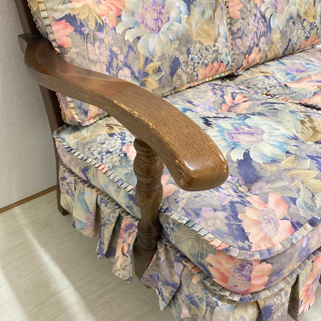 【飛騨産業】キツツキ　穂高　２人掛けソファ　ラブソファ　セパレート