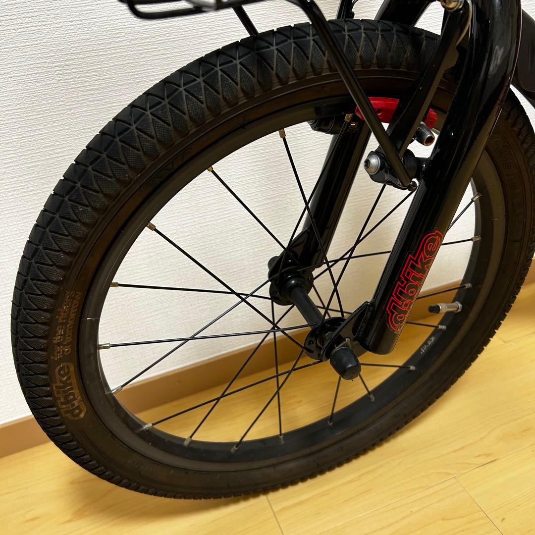 【文京区引取り限定】d-bike MASTAR+ 18インチ 赤 前カゴ付き