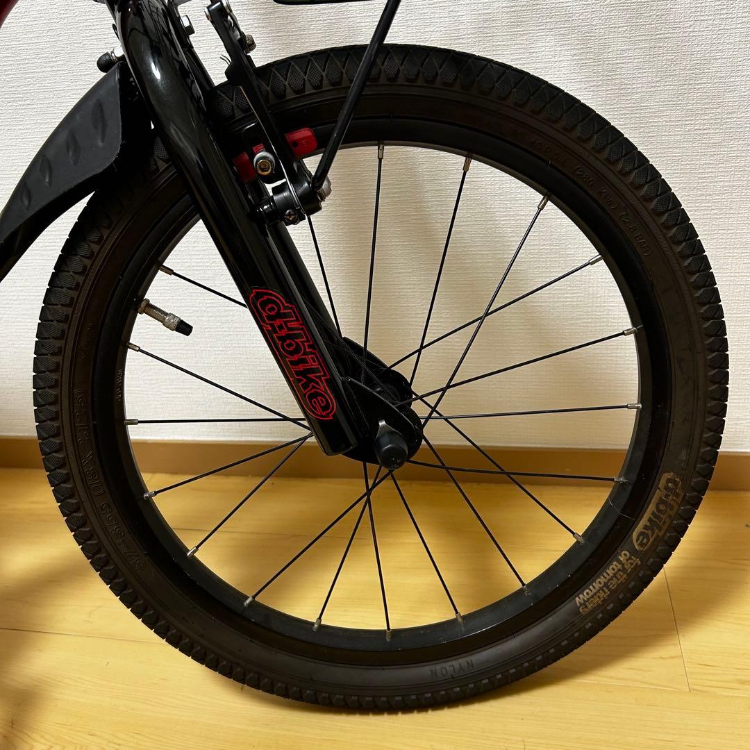 【文京区引取り限定】d-bike MASTAR+ 18インチ 赤 前カゴ付き