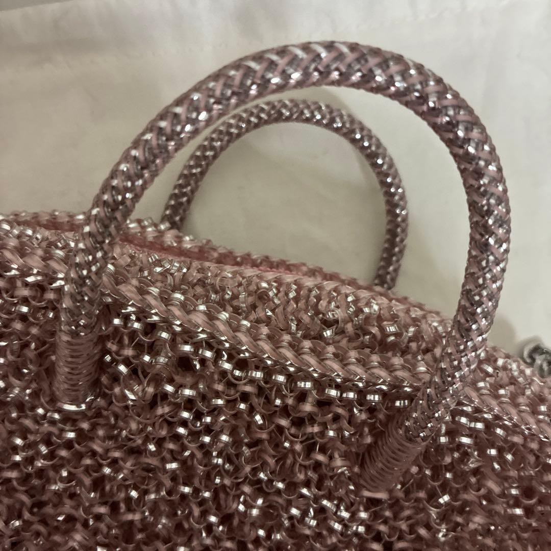 アンテプリマ ANTEPRIMA ボクシー　スモール　ワイヤーバッグ　ピンク