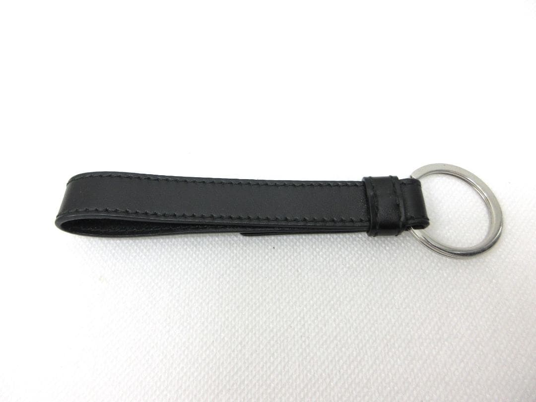 PRADA プラダ キーリング レザー キーホルダー ブラック 黒 a
