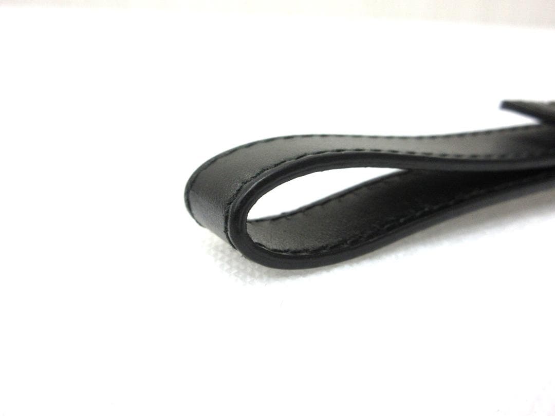 PRADA プラダ キーリング レザー キーホルダー ブラック 黒 a