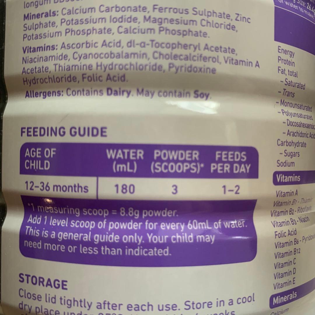 Bubs バブズ オーガニック粉ミルク800gステップ3(12〜36ヶ月) ×2