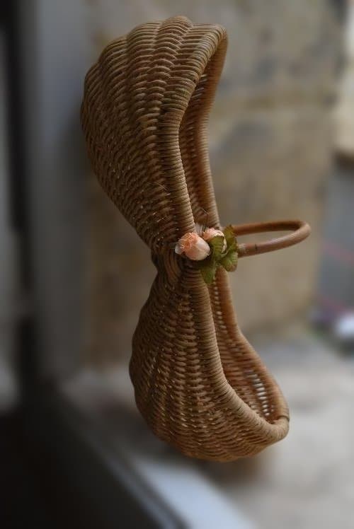 美品　フランスアンティーク　可愛いピーナツ型パニエ　ヴィンテージ