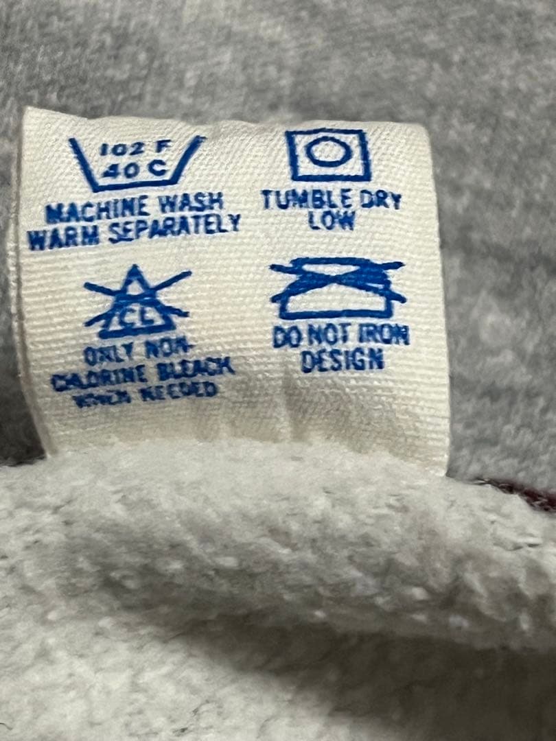 80s USA トリコタグ　2段　ハーバードカレッジ　染み込み　目無しスウェット