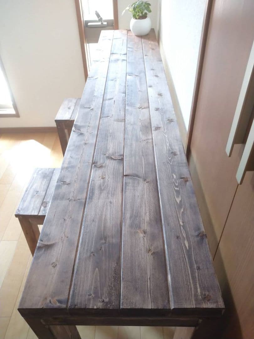 180　カウンターテーブル　ウォールナット　ワックス仕上　天板厚タイプ