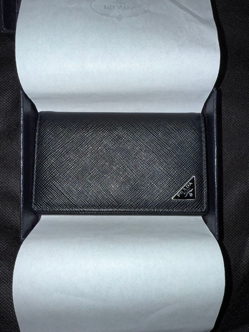 PRADA ブラックレザー 名刺入れ【週末限定セール】