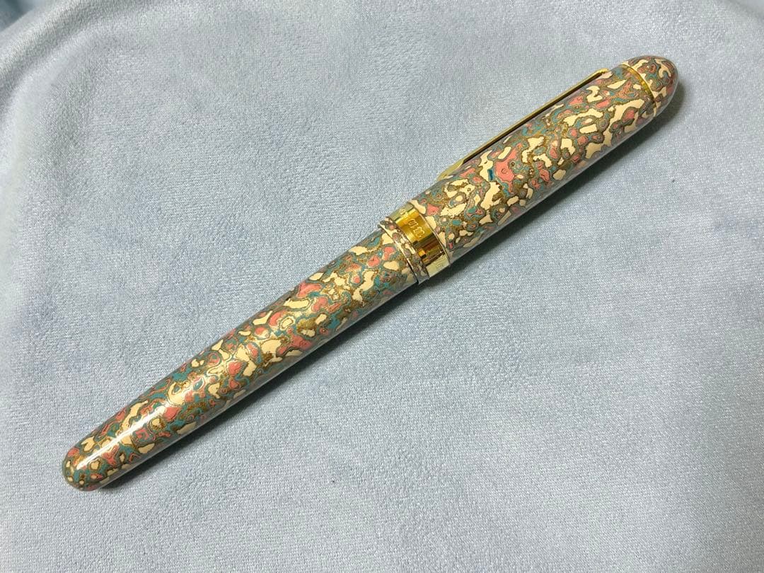 12/31までお値下げ　平山萬年堂　漆塗り万年筆　極太