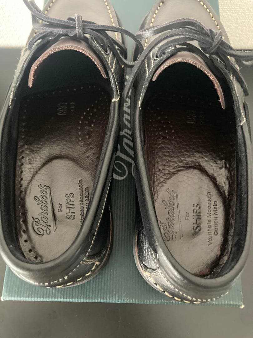 PARABOOT：BARTH SPORT デッキシューズ ブラック×ブラウン 7