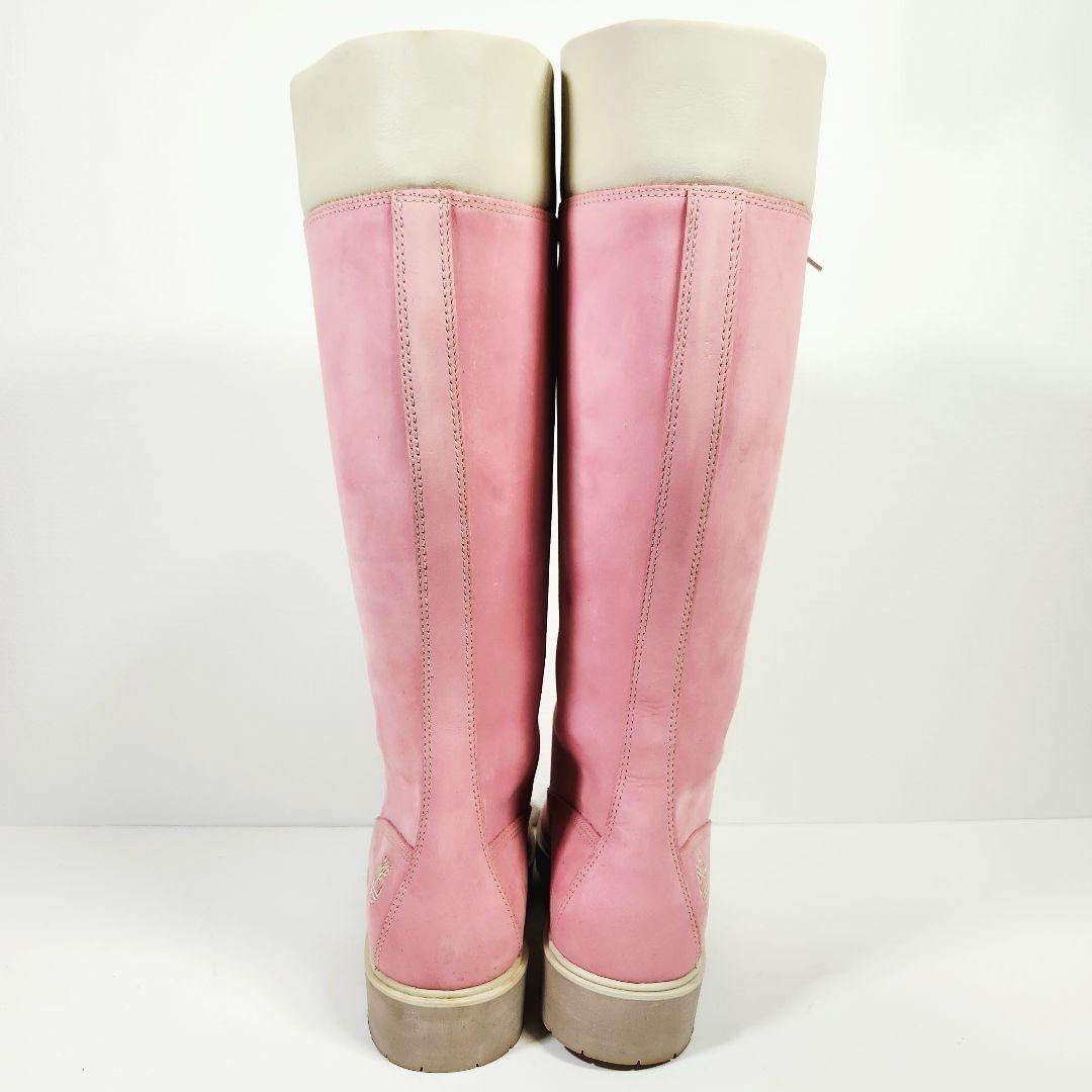 Timberland 14インチ プレミアムロングブーツ 13ホール ピンク