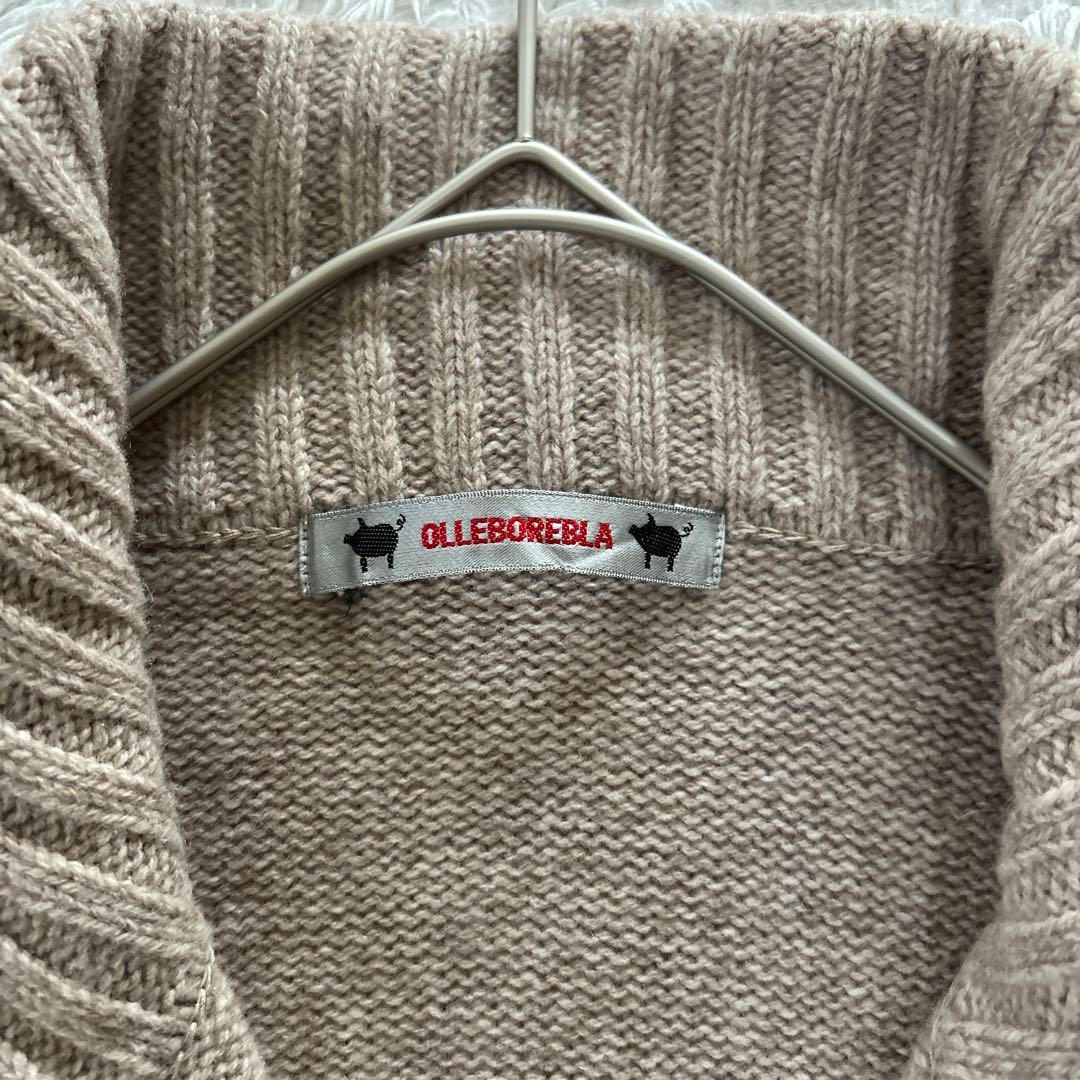 ALBEROBELLO OLLEBOREBLA ロングカーディガン　ぶたさん刺繍