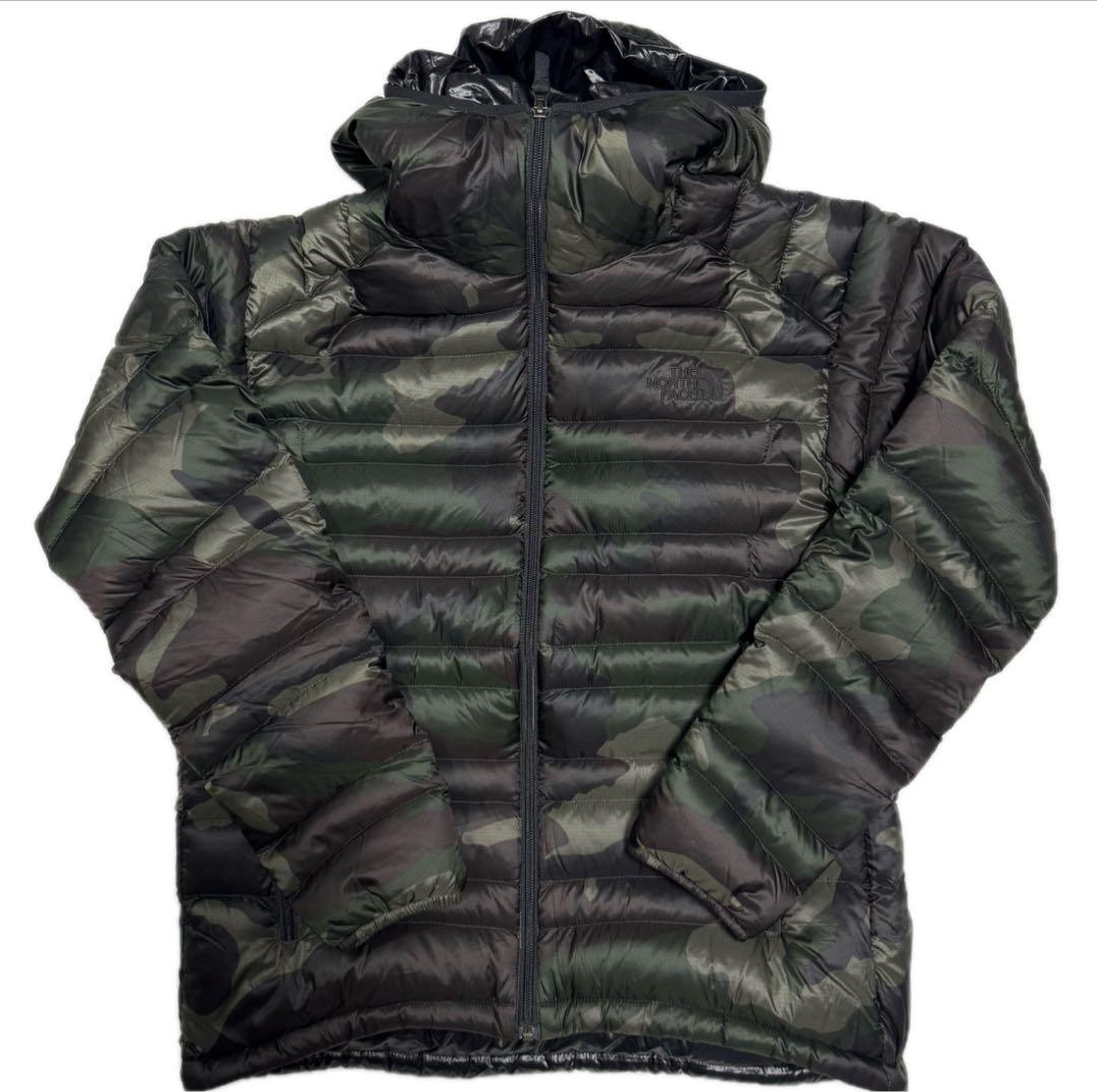 ノースフェイス M ダウン カモフラ ノベルティ フラッシュフーディ ジャケット