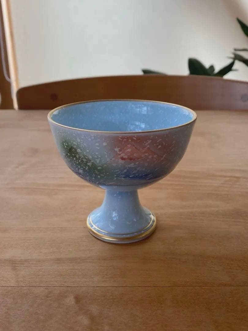 青色　高小鉢　デザートカップ 小鉢4個