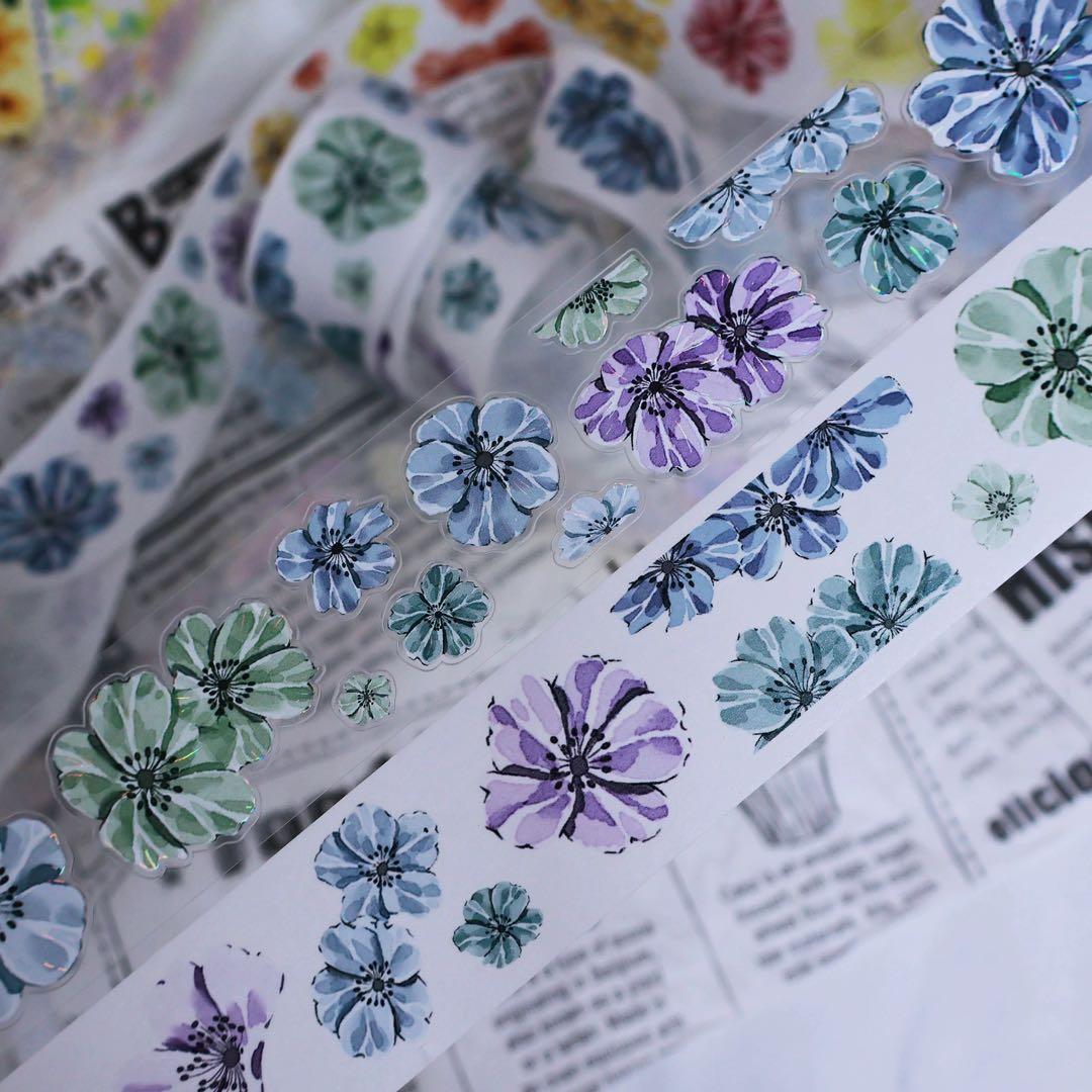 繁花文创《花漾集》海外マスキングテープ　マステ 【2658】