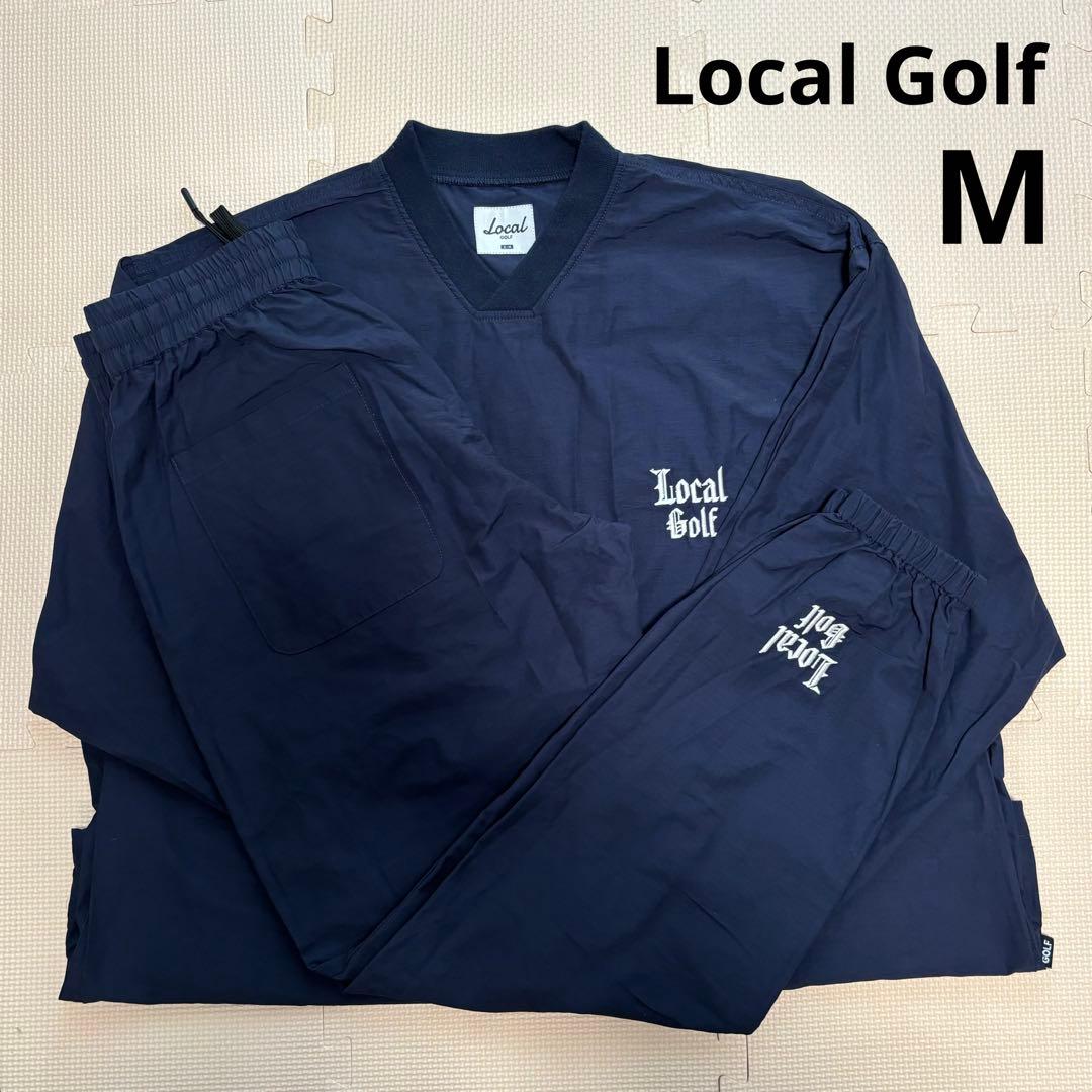 local golf セットアップ　ゴルフ　ナイロン　刺繍　M