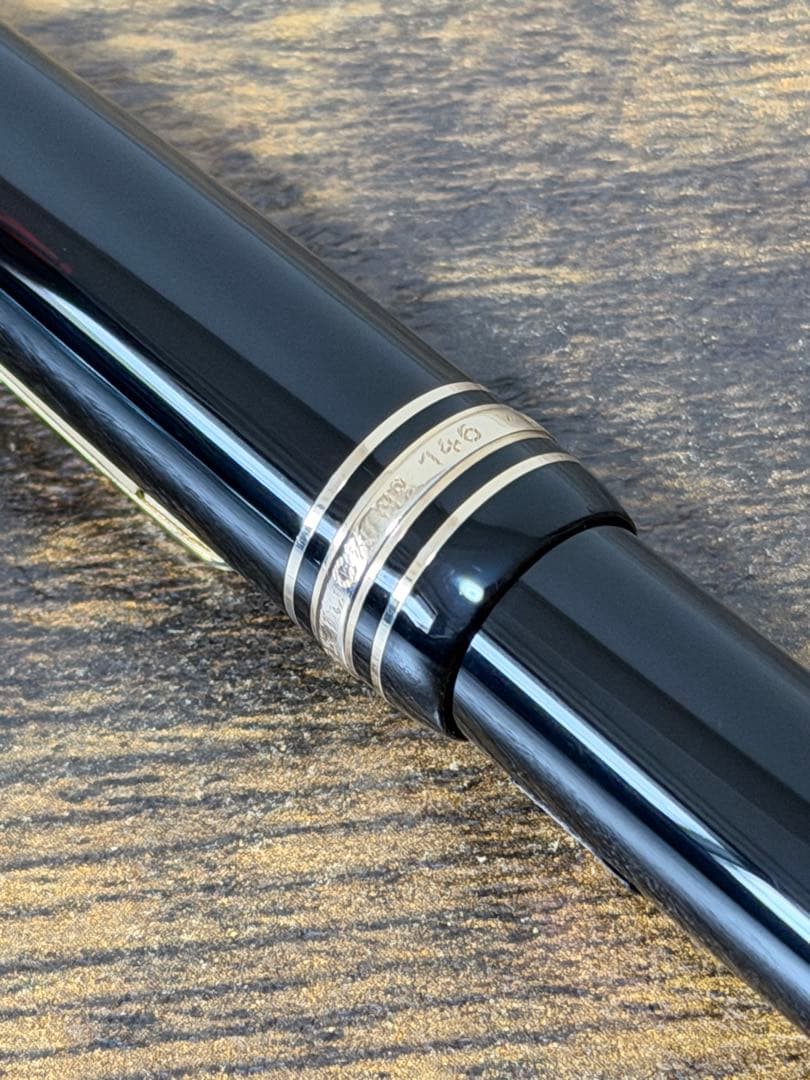 未使用に近い　146 ル グラン　14K 全金　2段エボナイトペン芯　万年筆　F