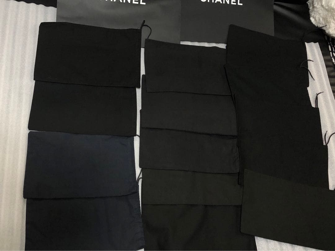 シャネル　ロゴ靴紐　ロングブーツ等靴保存袋　ショッパー　まとめ売り