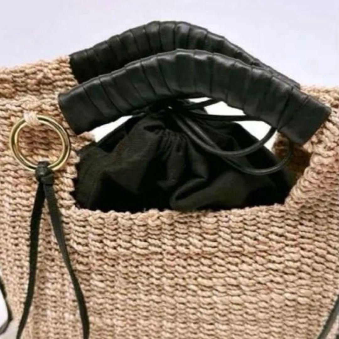 美品✨ ヴィオラドーロ MIRO リング フリンジ トートバッグ 巾着付き