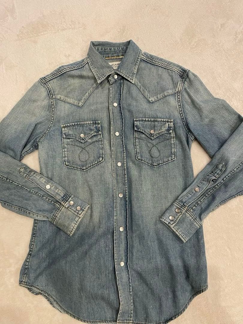 専用　未使用SAINT LAURENT サンローラン　デニムシャツ 長袖サイズS