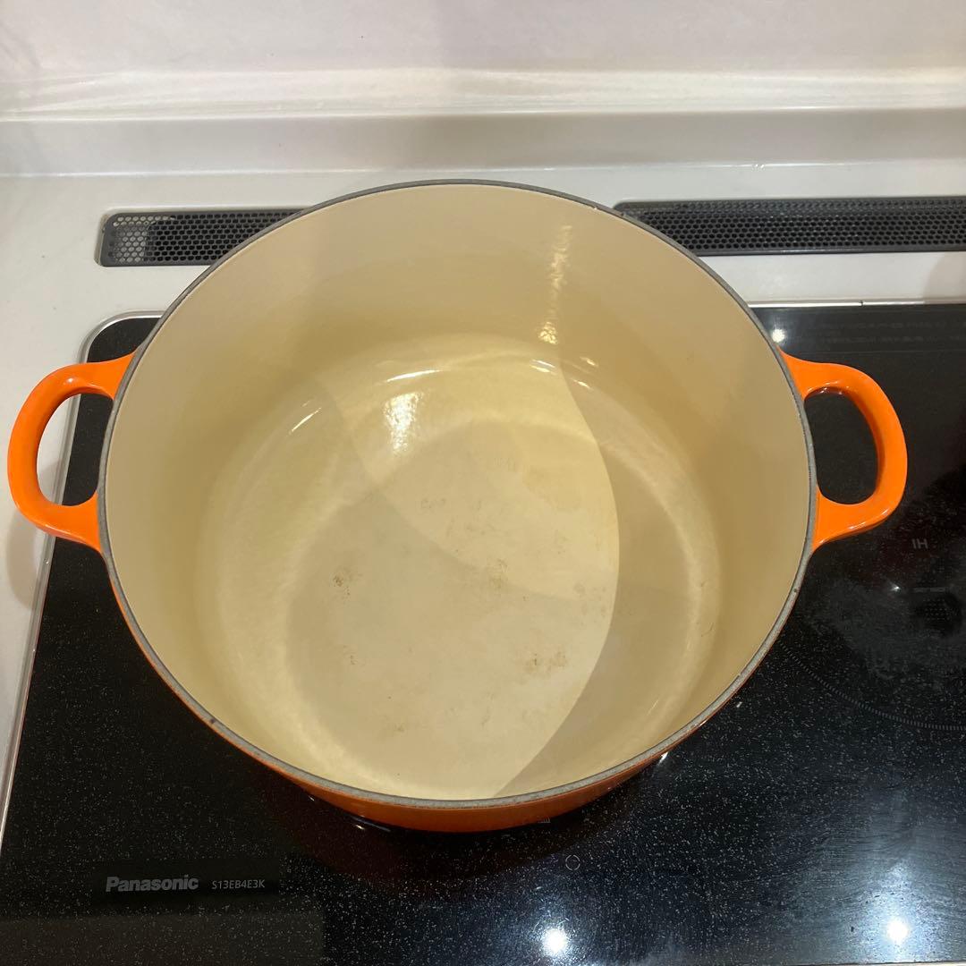 Le Creuset 両手鍋 28cm オレンジ