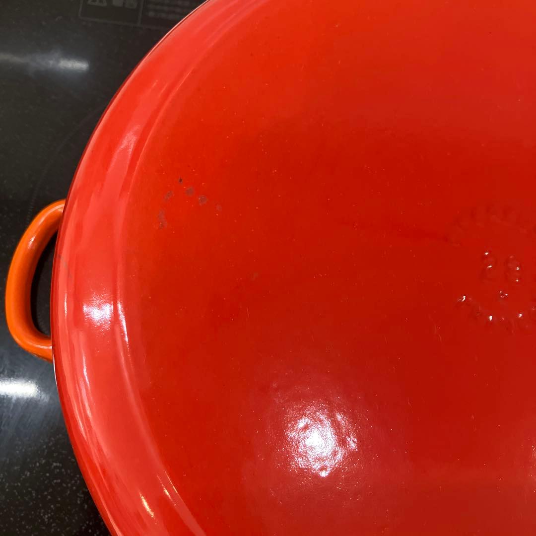 Le Creuset 両手鍋 28cm オレンジ