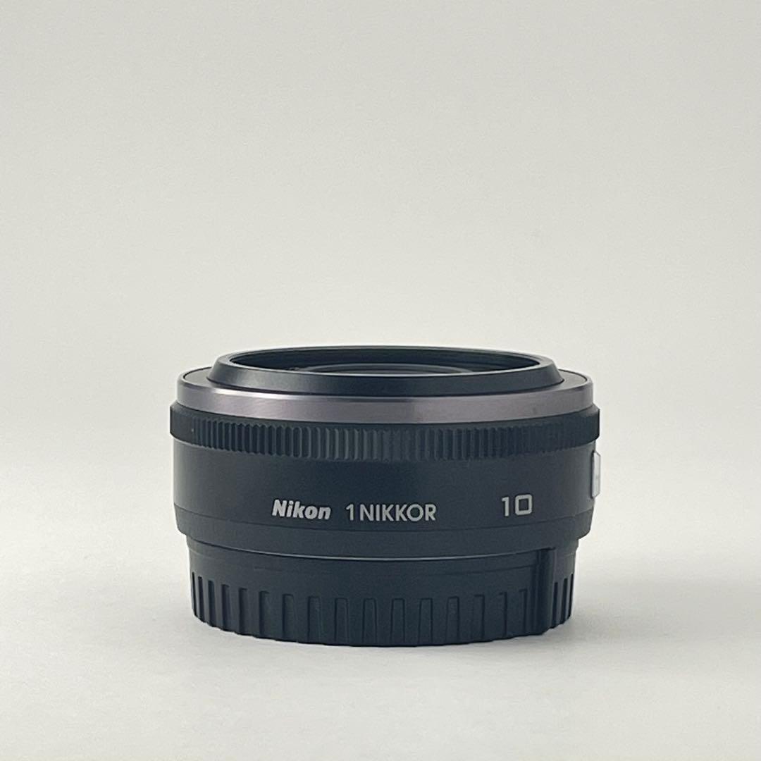 【美品・返品保証】Nikon1 10mm F2.8 ブラック 単焦点広角レンズ