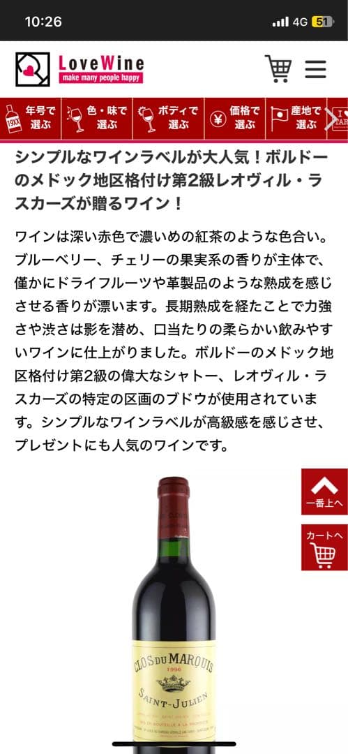 クロ デュ マルキ 1996