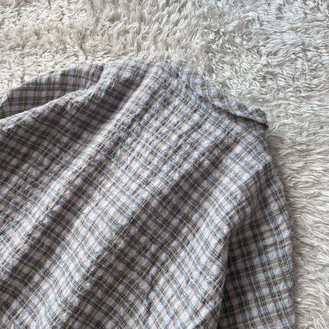 ヨーガンレール 美品 JURGAN LEHL 長袖シャツ ウール M チェック