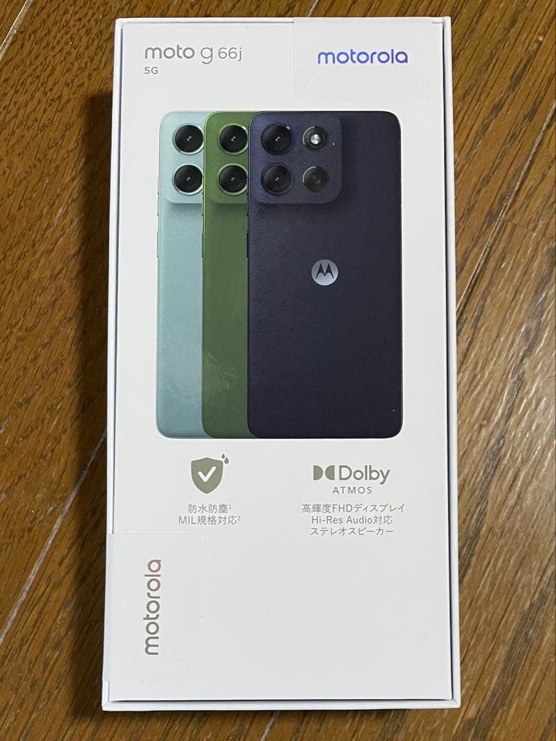 【新品未開封】motorola moto g66j 5G 8/128GB 黒