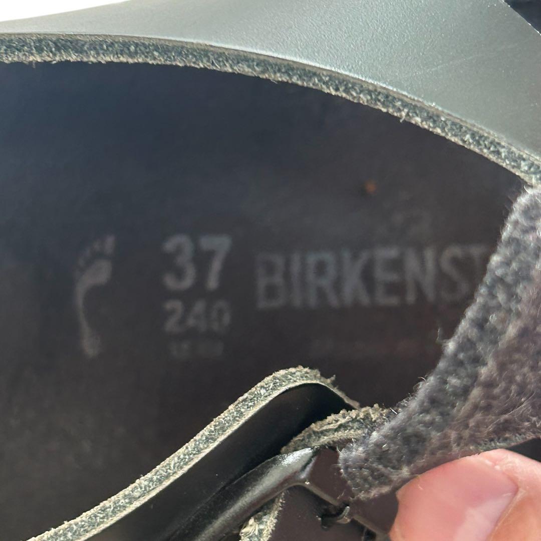 ゆう ビルケンシュトック パリ フェルト×レザー　ブラック 24cm