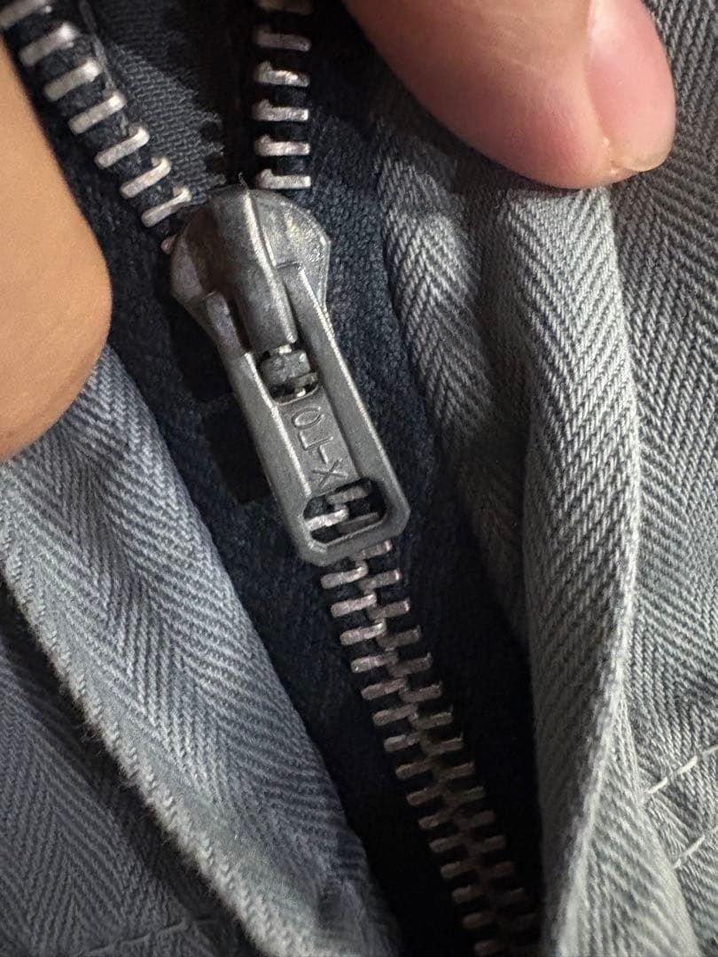 50s〜60sワーク カバーオール ヘリンボーンツイル HBT TALONジップ