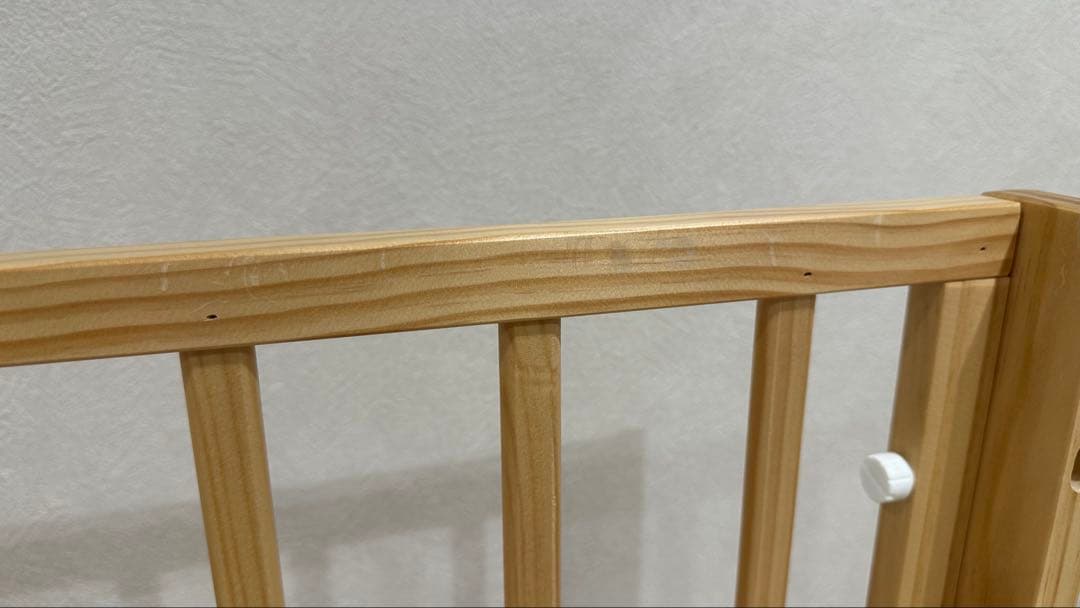 yamatoya【ミニサイズ】トール Wオープンベビーベッド ナチュラル