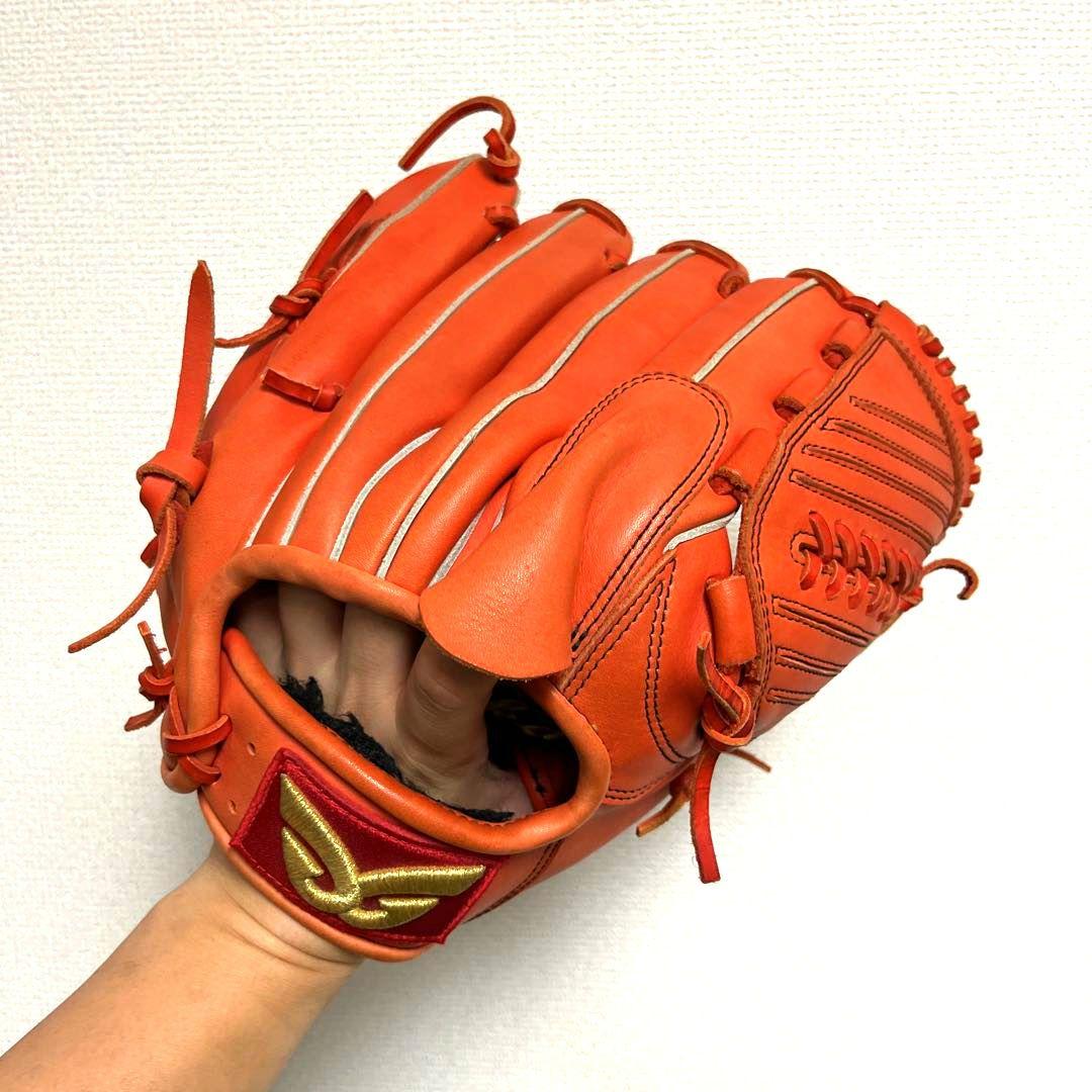 969 グロム GROM 型抜群 極美品 即戦力 硬式 投手用グローブ