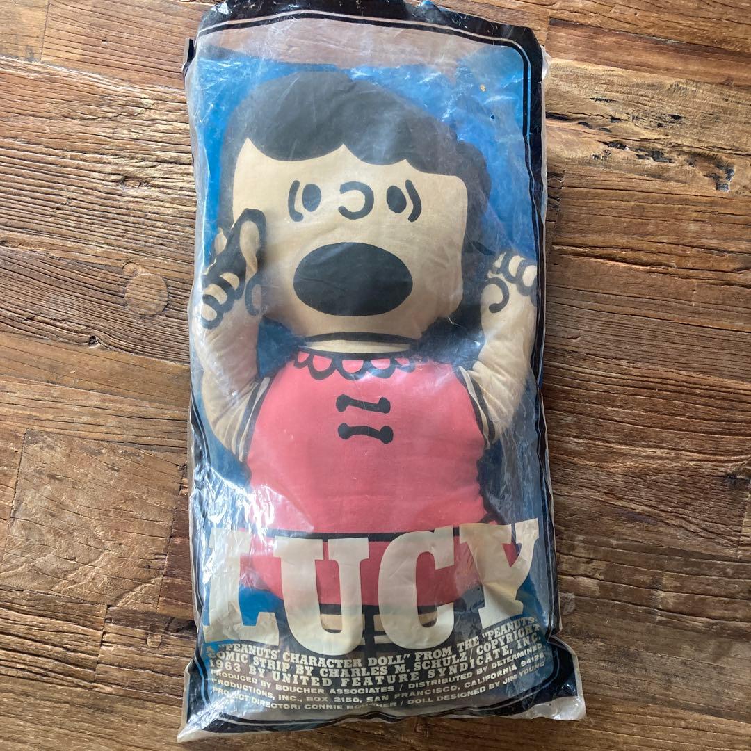 9*2様 60's ヴィンテージ　クッション　ドール　ピロー　ルーシー　スヌーピ