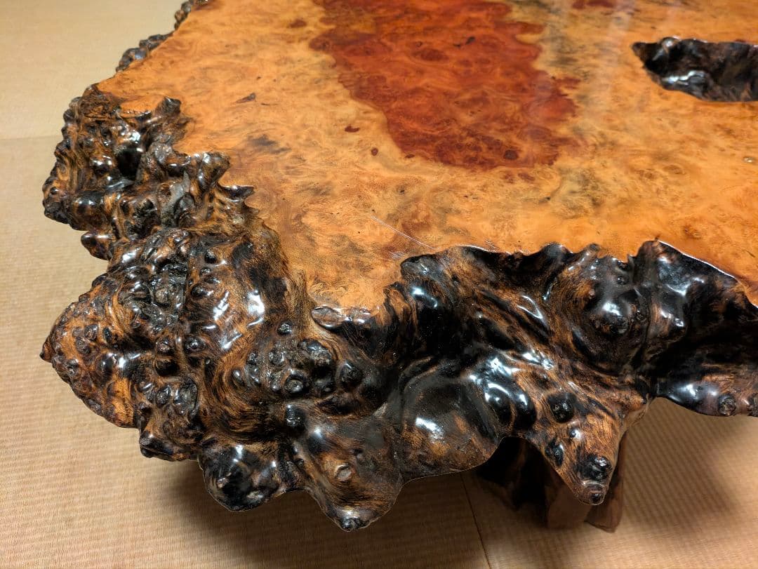 【花梨一枚板】高級天然木製座卓