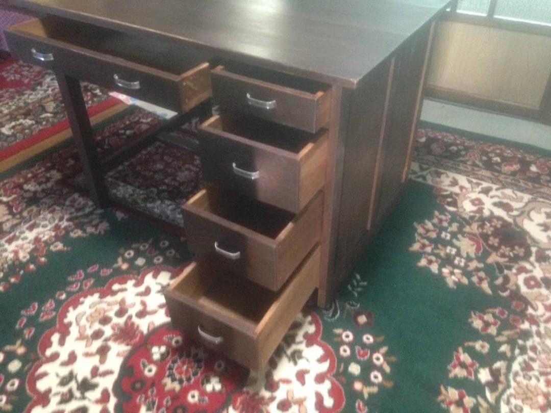 昭和初期机引き出し幅106 奥行き75 高さ74.5㎝程度勉強机事務机テーブル