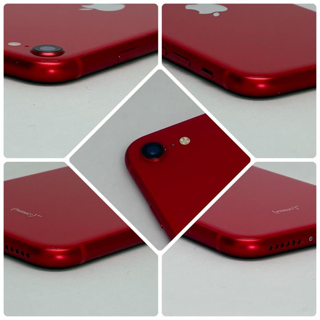 M14美品【電池新品　100％表示】iPhone SE2　128GB レッド
