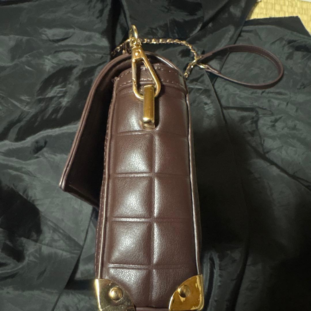 ダーリッチ チョコレートキルトバッグ ブラウン