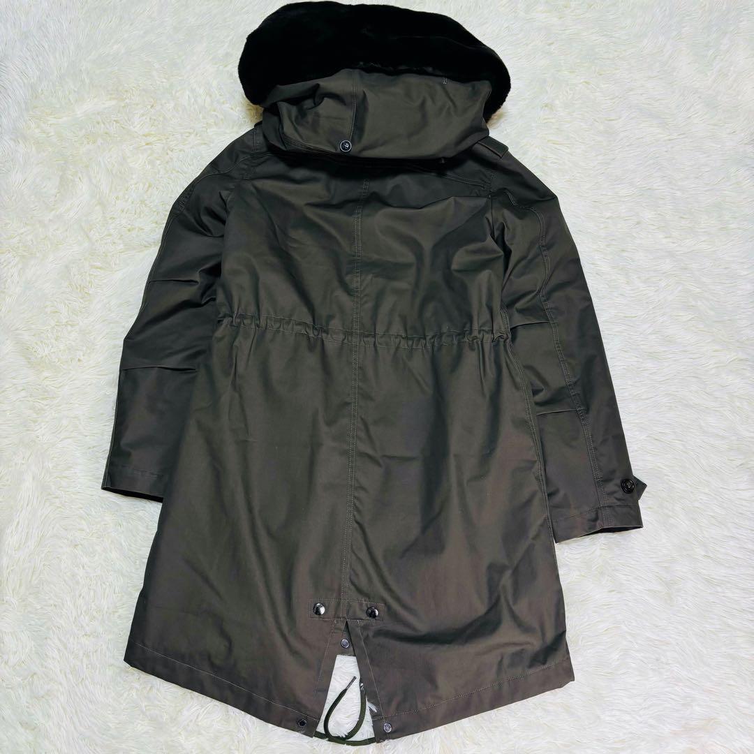 【美品】WOOLRICH ファーライナー モッズコート ラビットファー