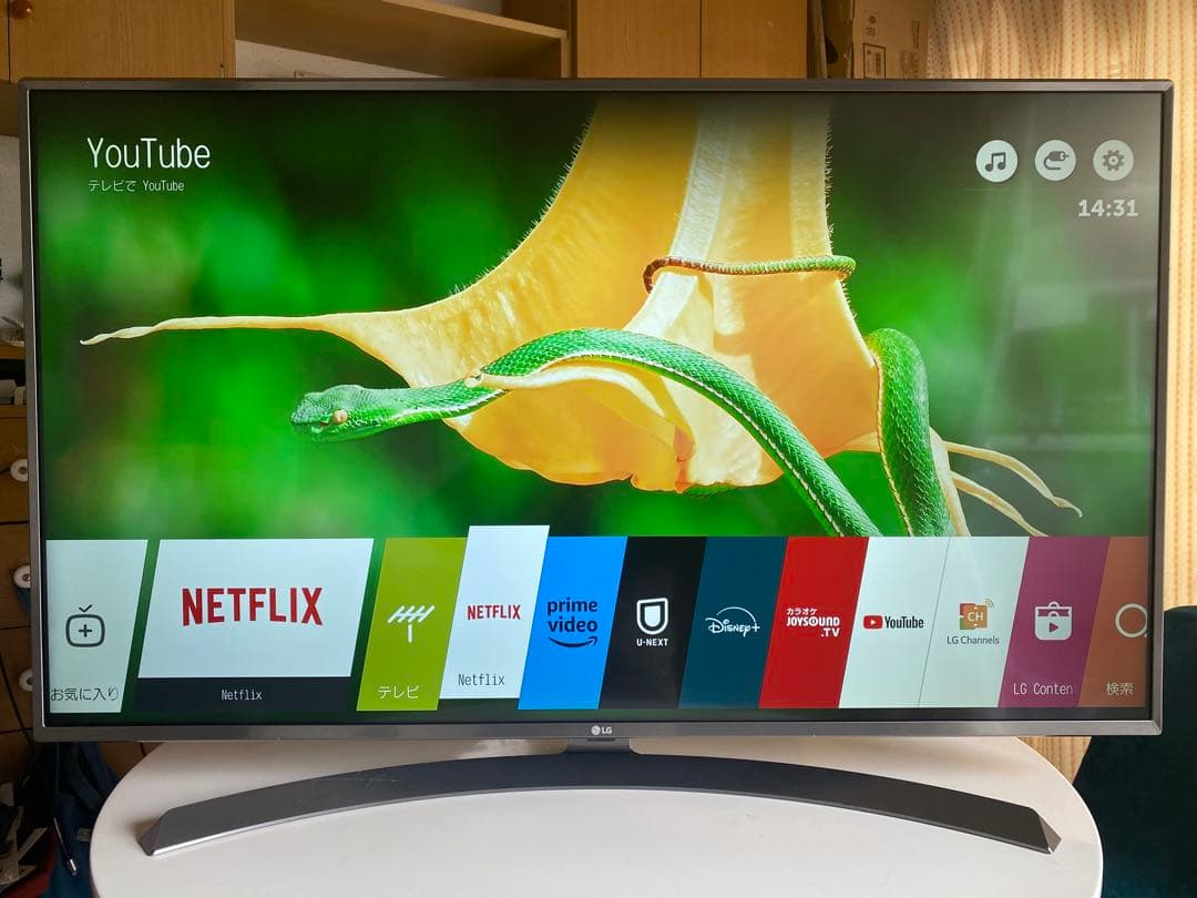 4K,Wi-Fi対応 アプリ多数 49インチ液晶テレビ LG 49UJ6500