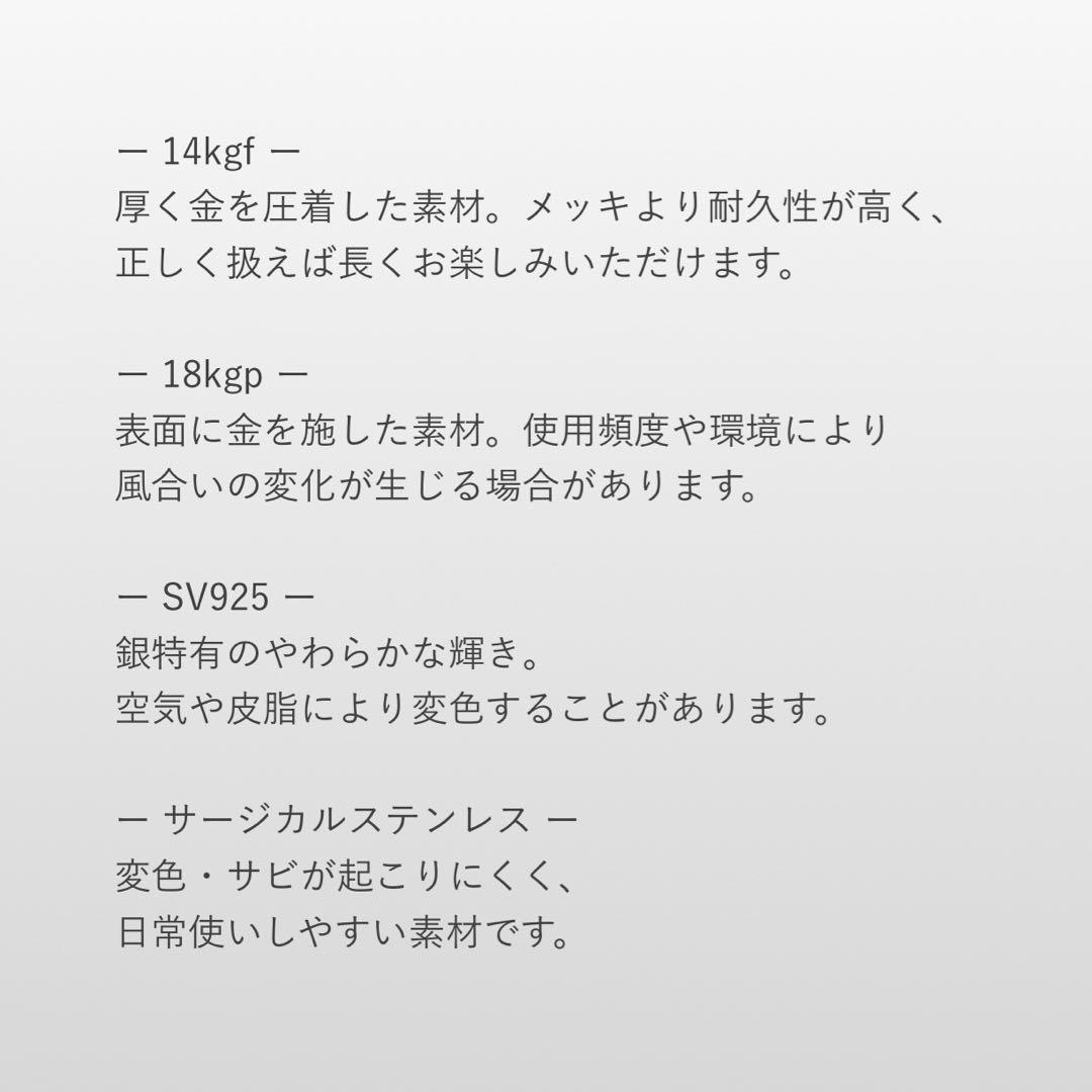 サンタマリアアクアマリン ピアスチャームⅡ 14kgf