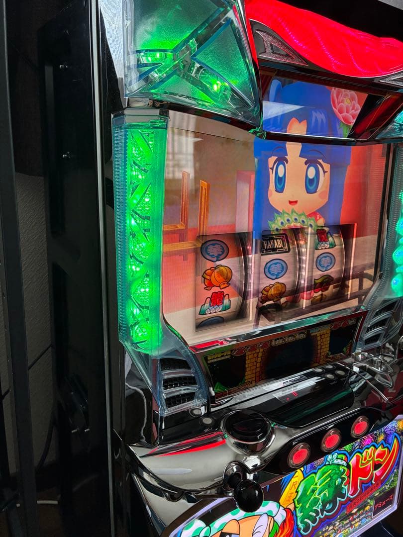 【美品】パチスロ5号機 初代 緑ドン 花火の起源探求之巻 不要機