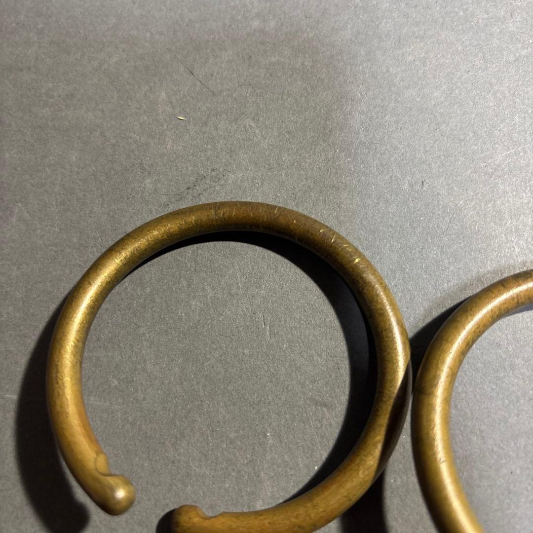 中川浄益　真鍮　釜鐶　共箱