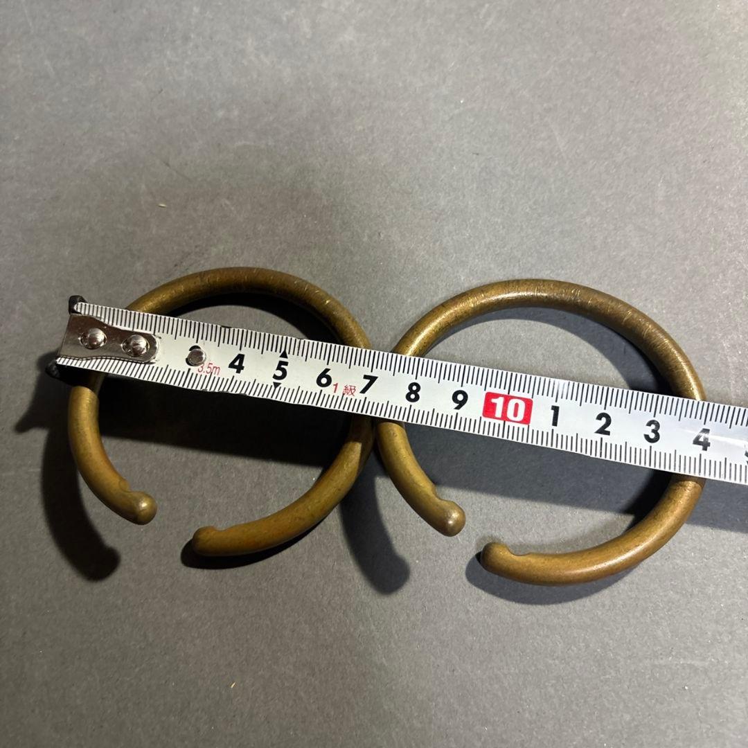 中川浄益　真鍮　釜鐶　共箱