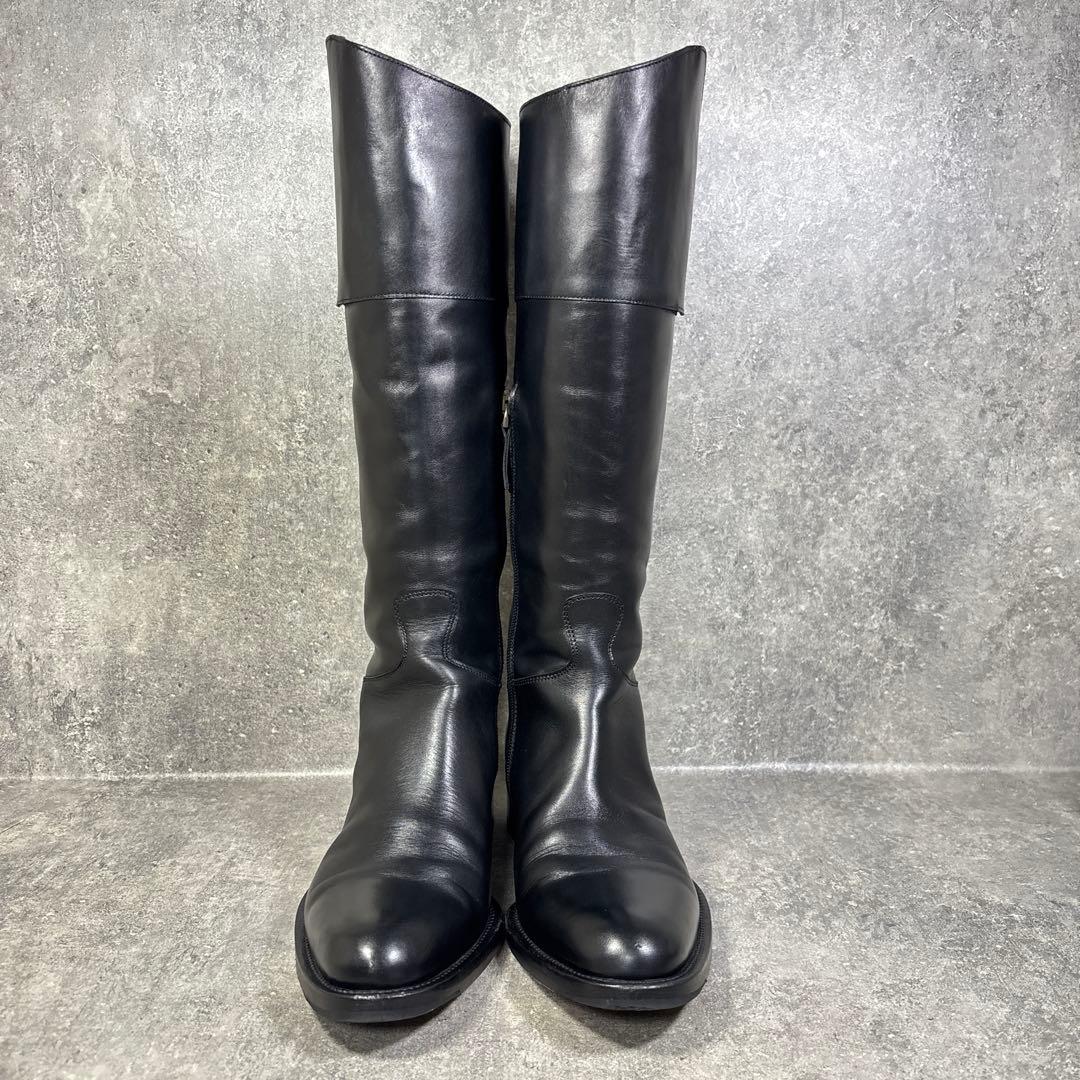 【美品】SARTORE ジョッキーブーツ バックベルト ロングブーツ 24cm