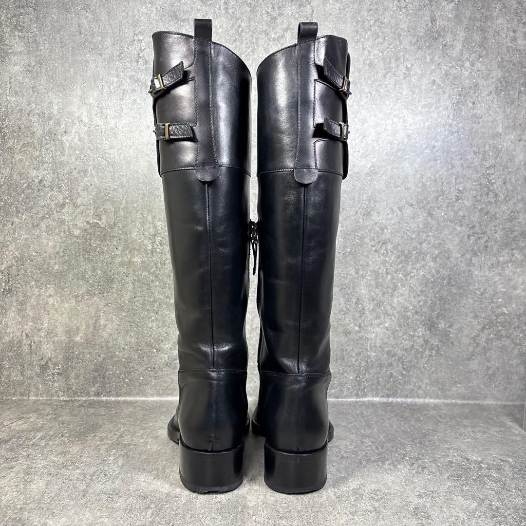 【美品】SARTORE ジョッキーブーツ バックベルト ロングブーツ 24cm