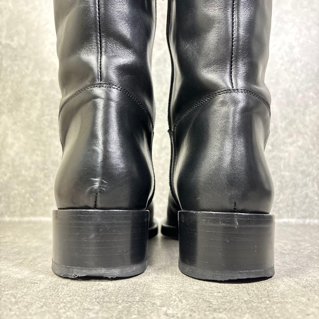 【美品】SARTORE ジョッキーブーツ バックベルト ロングブーツ 24cm