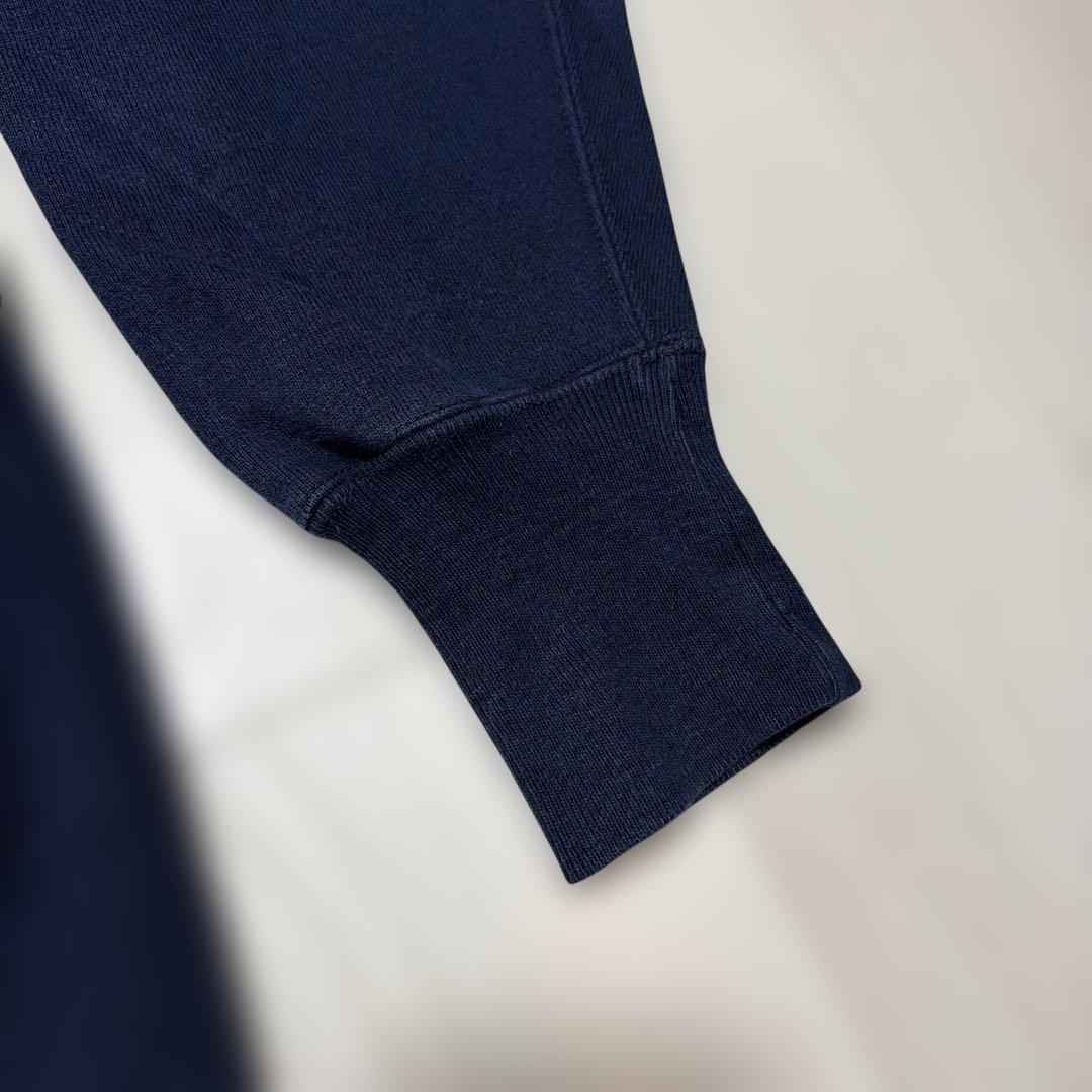90s 刺繍タグchampion リバースウィーブ vintage ネイビー